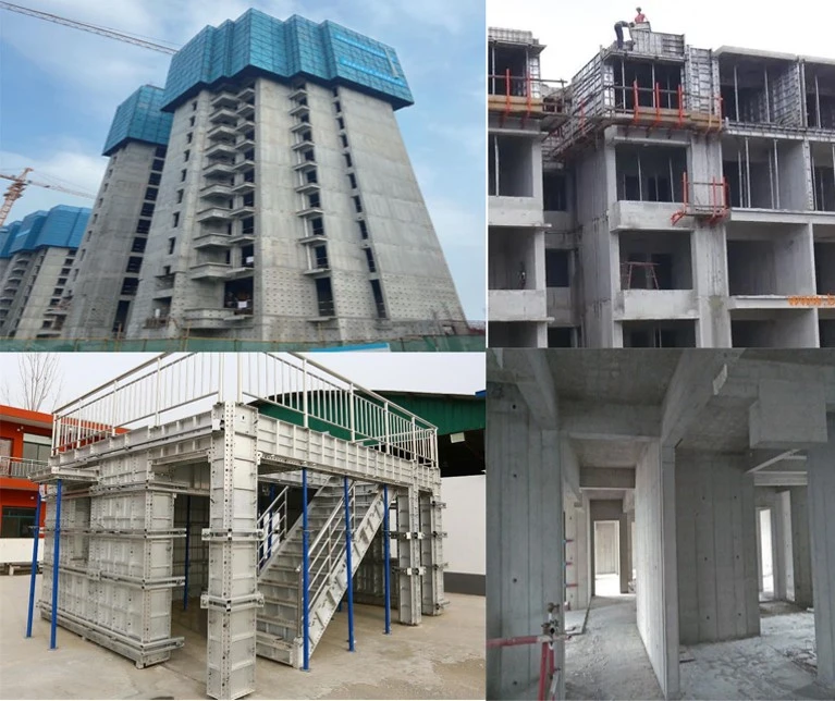 Aplicación de encofrados de aluminio Aplicación de encofrados de aluminio