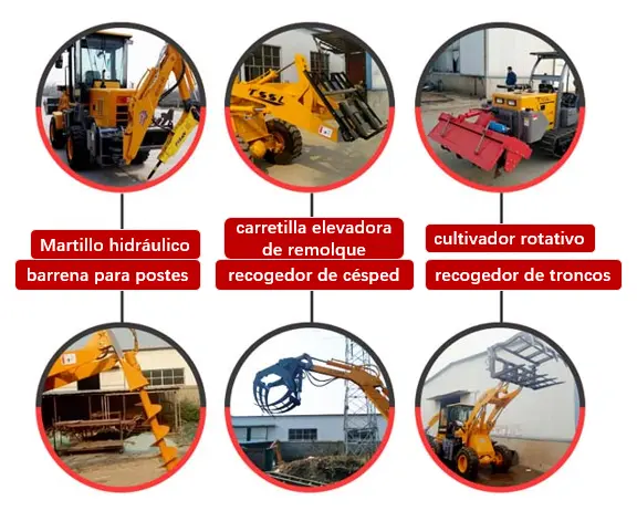 accesorios opcionales para un retrocargador