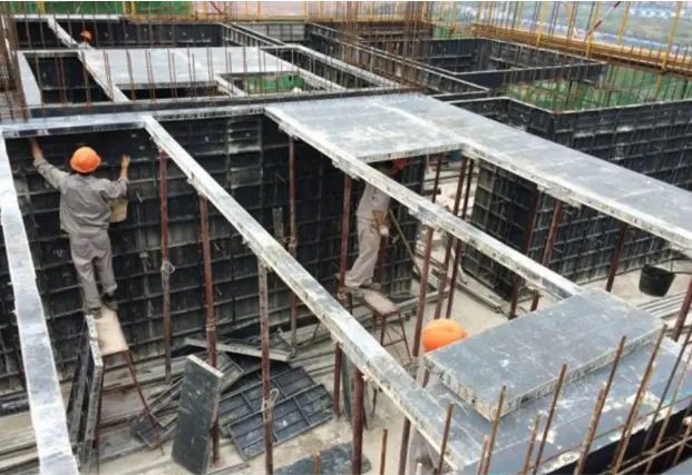 aluminium formwork installation