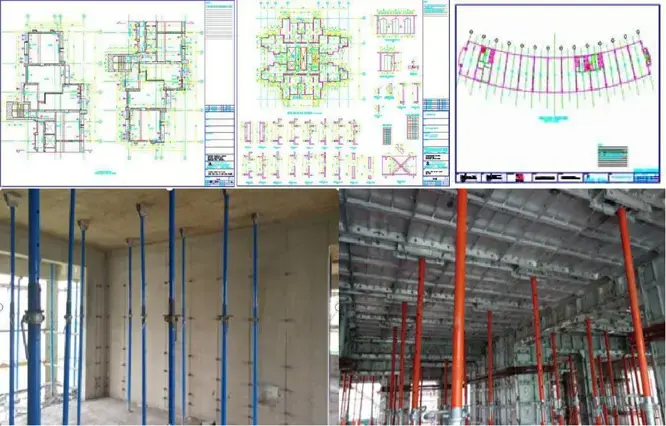 aluminium shuttering construction