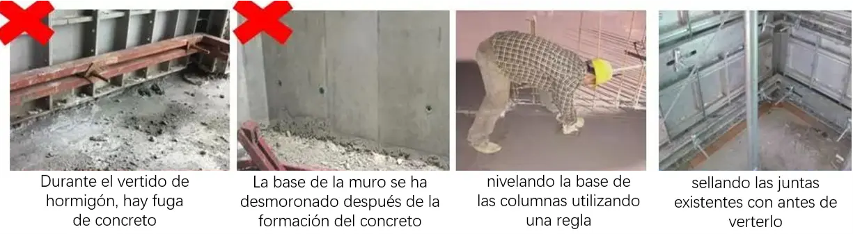 fuga de concreto